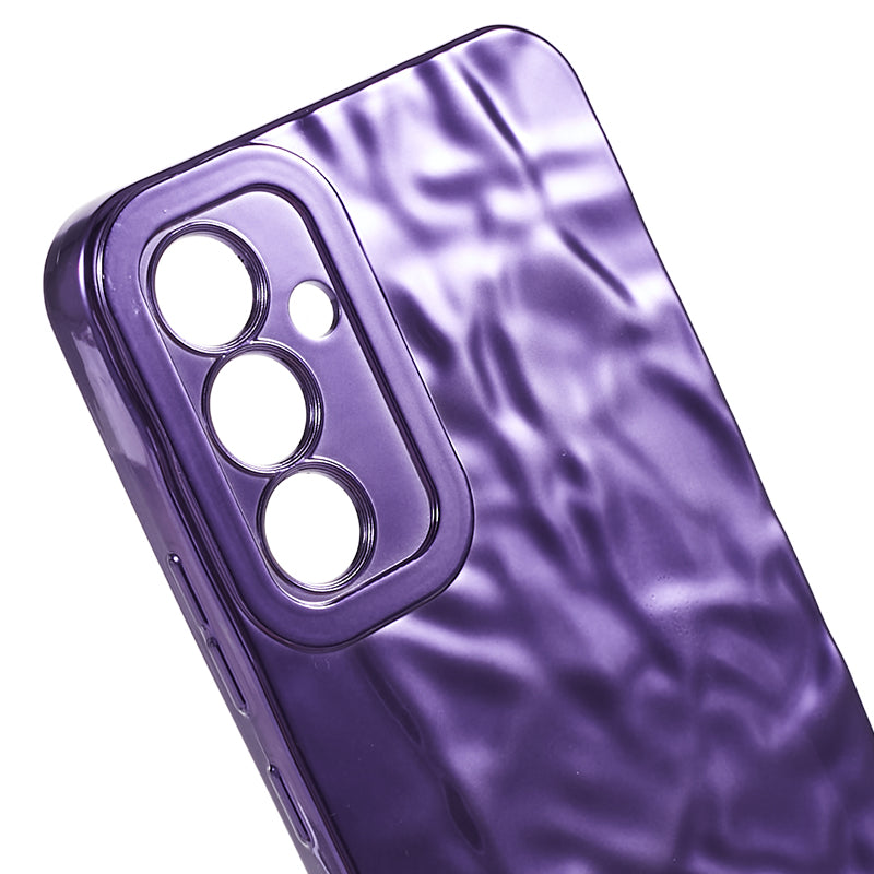 Electroplating Phone Case for Samsung Galaxy A34 5G Wrinkled Uneven Anti-scratch TPU Cover Electroplating Phone Case for Samsung Galaxy A34 5G Wrinkled Uneven Anti-scratch TPU Cover